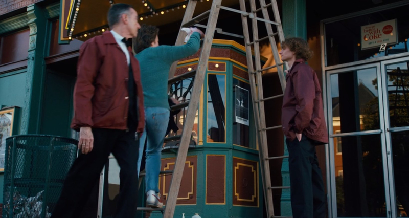 If you look real close under the ladder, you can just make out the Space Knife poster. (Screenshot: Stranger Things/Netflix)